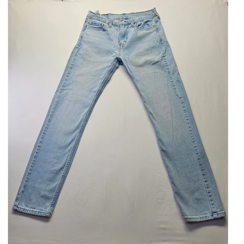 Levis 510 Skinny Fit Jeans Mens 29x32 Light Wash Blue Denim 05510-0675